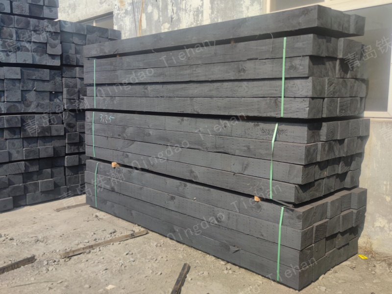 Railway Oiled Wooden Sleepers