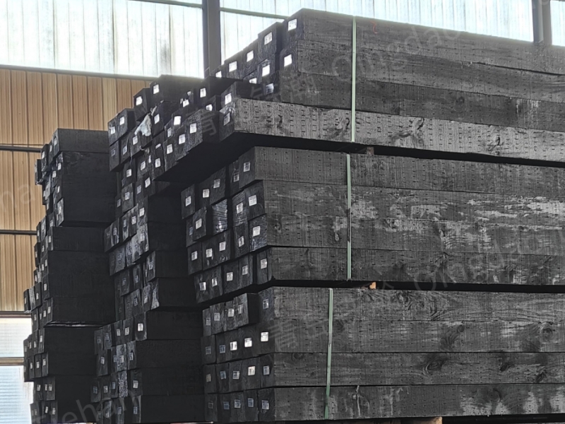 Using pine wood to make railway sleepers - quite cost-effective