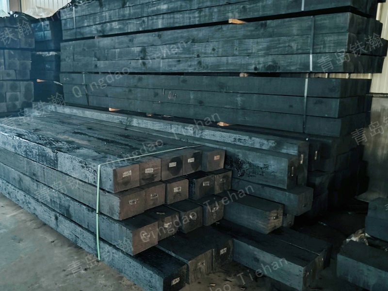 The wood used as sleepers on the railway must be a bit more 